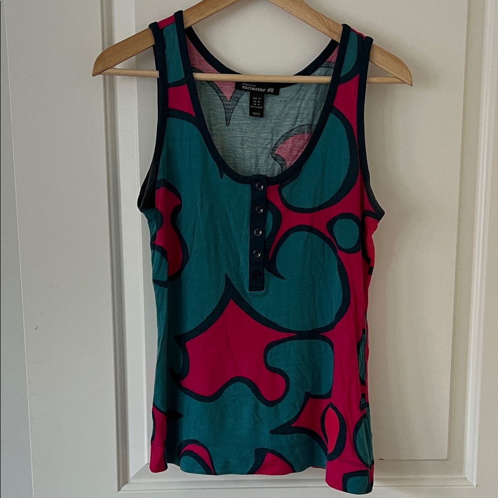 Marimekko Teal and Pink Tank Top from H&M